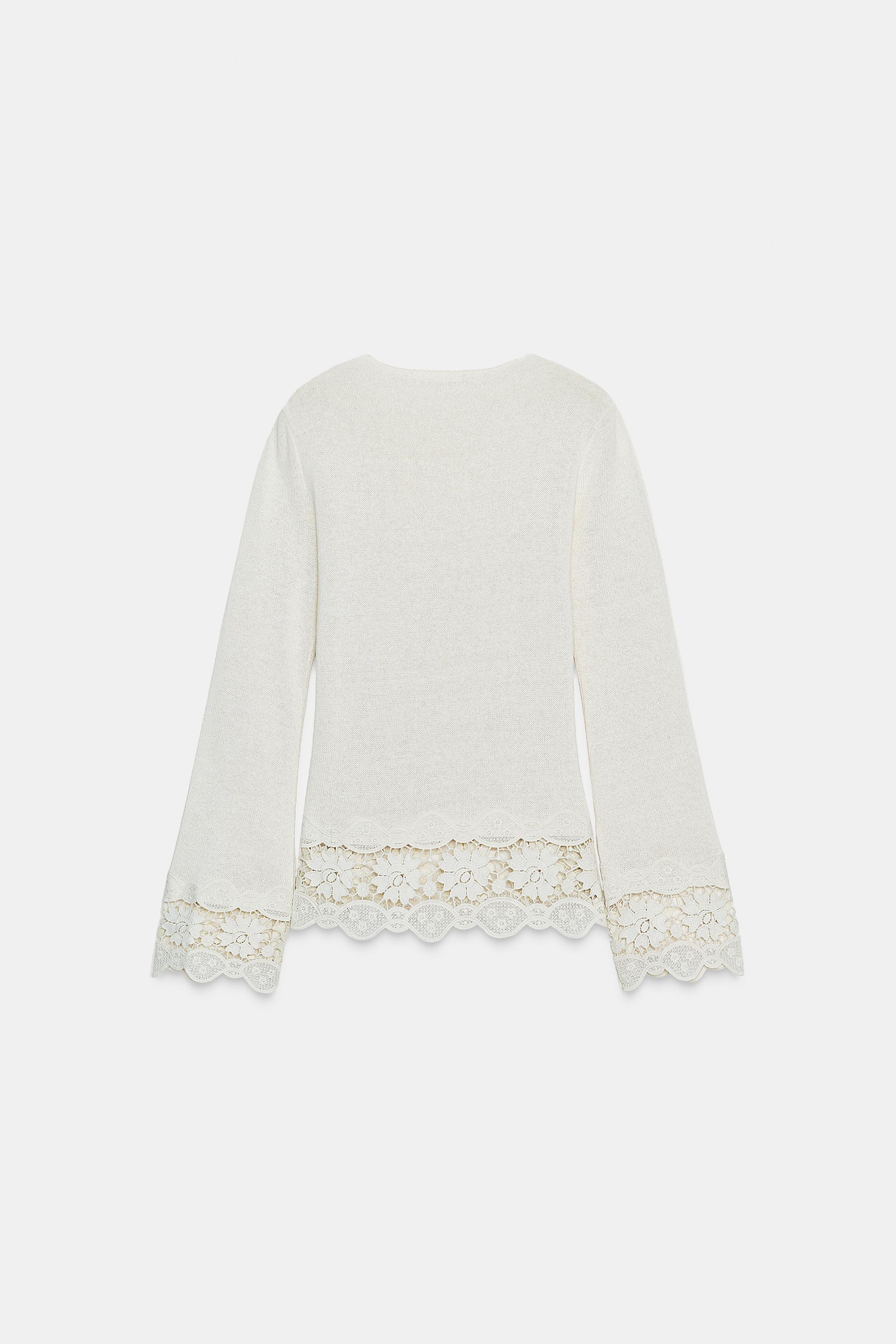 GUIPURE COMBINATION T-SHIRT